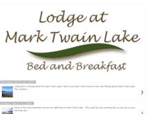 Tablet Screenshot of blog.lodgeatmarktwainlake.com